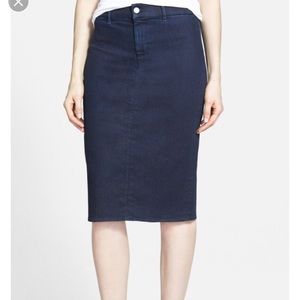 J Brand Denim Pencil Skirt